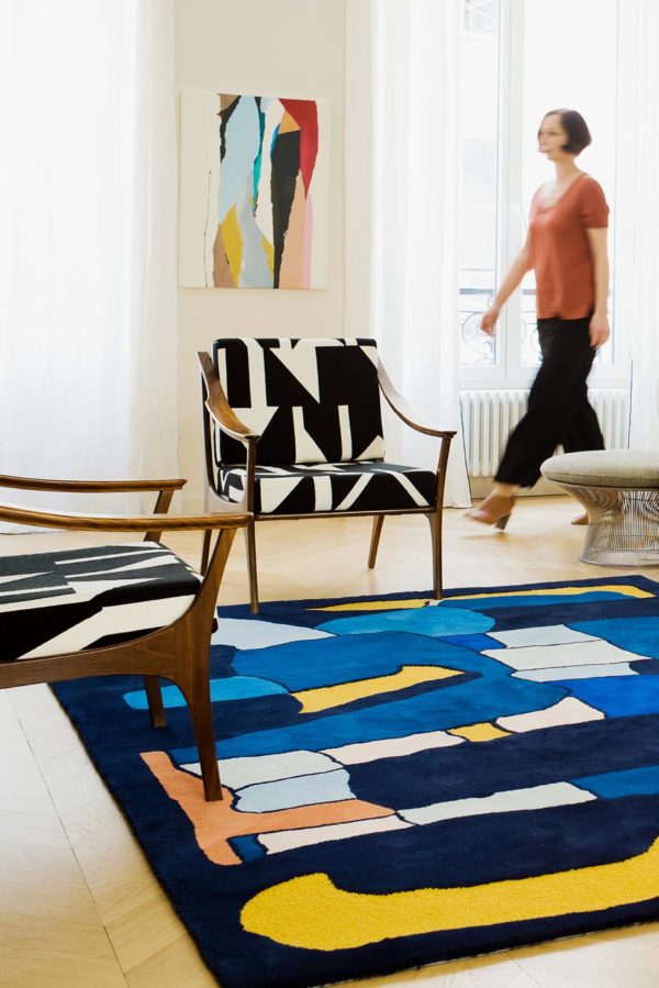 Tapis / Rug Dancing Sky by Anna-Paola Civardi in situ