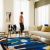 Tapis / Rug Dancing Sky by Anna-Paola Civardi in situ