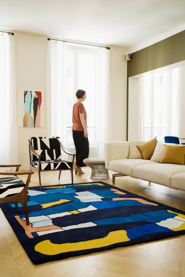 Tapis / Rug Dancing Sky by Anna-Paola Civardi in situ